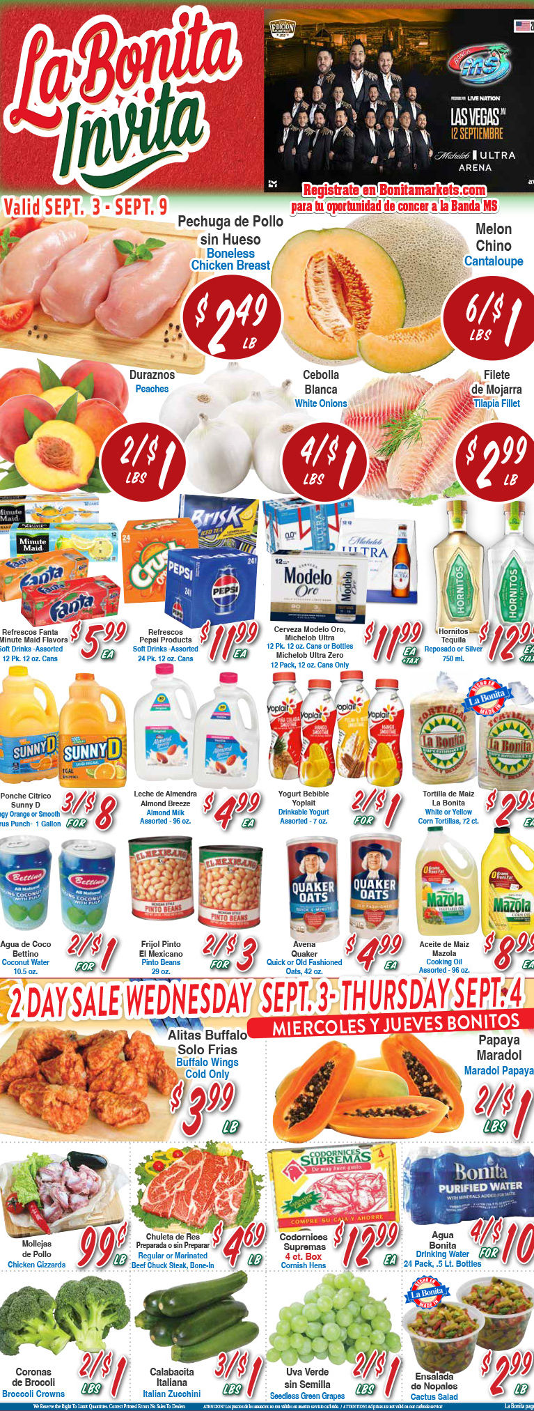 La Bonita Weekly Ad Page 1