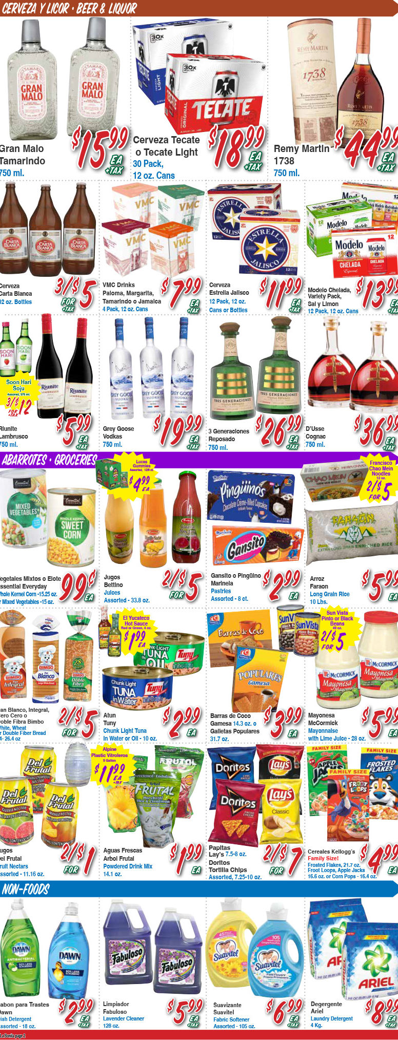 La Bonita Weekly Ad Page 2