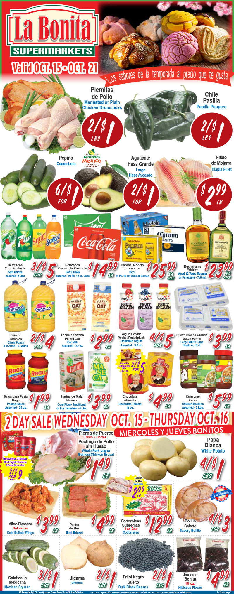 La Bonita Weekly Ad Page 1