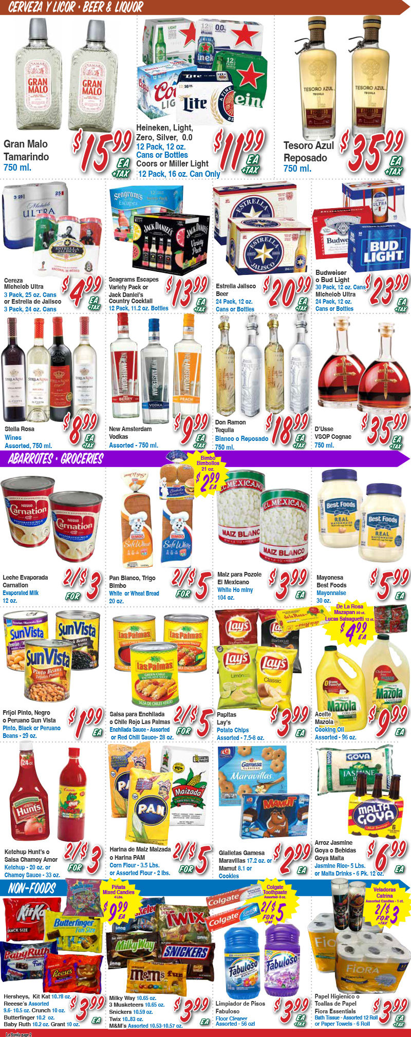 La Bonita Weekly Ad Page 2
